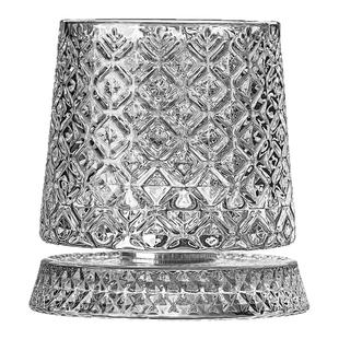 麦卡伦转转杯子水晶旋转威士忌酒杯高级感白兰地啤酒杯古典洋酒杯