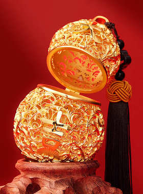 朱炳仁铜 福禄大吉花丝葫芦摆件铜葫芦中式家居新居乔迁送礼品