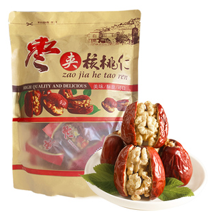 红枣夹核桃仁特大大红枣夹核桃单独独立包装红枣核桃夹心零食孕妇