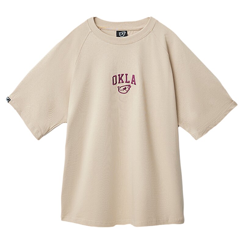 OKla蛋壳龙刺绣纯棉短袖