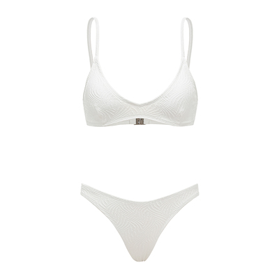 yukari白色比基尼欧美泳装度假