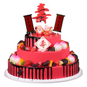 蛋糕模型仿真2026新款公寿婆老人