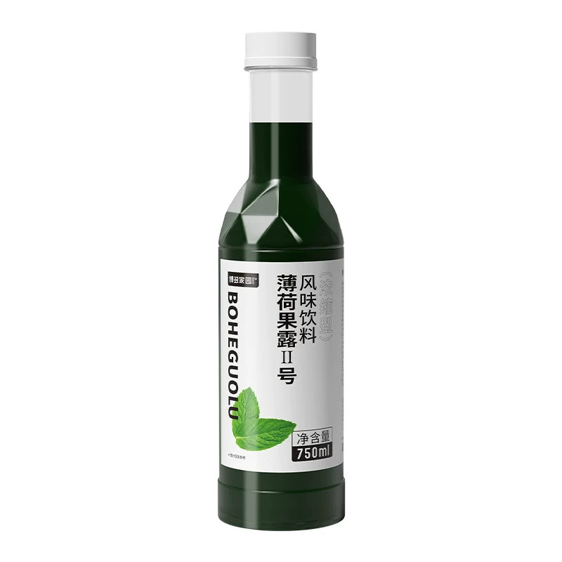 博多家园薄荷果露750ml*12瓶薄荷风味糖浆香蜜奶茶甜品鸡尾酒专用