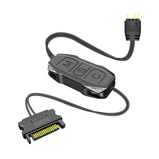 5V三针ARGB风扇灯带控制器/12V四针RGB灯光线控遥控代替主板同步