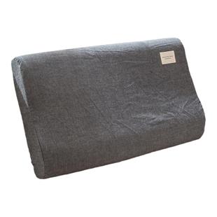 无印良品水洗棉纯棉乳胶枕套一个装成人60x40单人50x30枕头套全棉