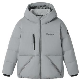 波司登2025冬新款男童加厚短款时尚泡芙连帽保暖羽绒服T250243320