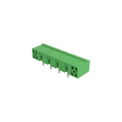 插拔式pcb接线端子弯针带耳座子