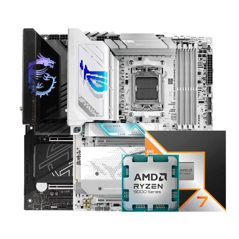 AMD锐龙9850X3D华硕B850M重炮手微星迫击炮技嘉小雕冰雕主板套装