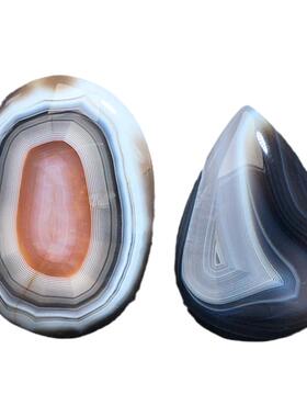 天然波斯湾玛瑙水滴蛋面吊坠饰品