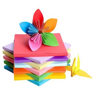 儿童折纸a4正方形硬卡纸彩纸彩色剪纸diy手工纸飞机材料包玩具