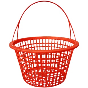 1-10斤圆形塑料草莓篮手提水果篮杨梅枇杷樱桃桑葚采摘篮子鸡蛋筐