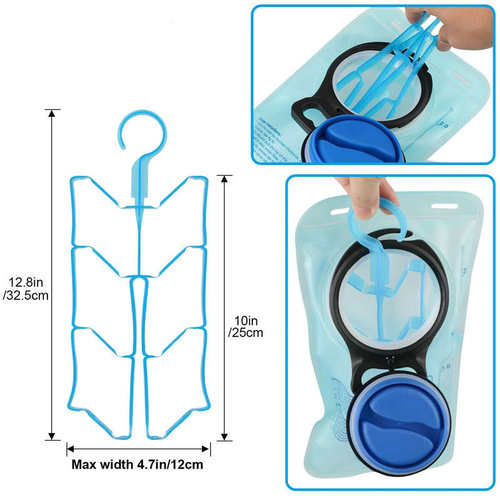 户外骑行登山背包饮水袋水囊水管清洗刷晾水架子四件清洁套装工具