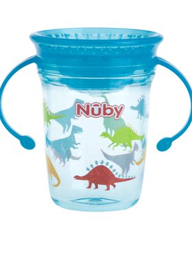 【自营】NUBY努比魔术杯宝宝学饮杯防呛防漏喝水开口杯直饮吸水杯