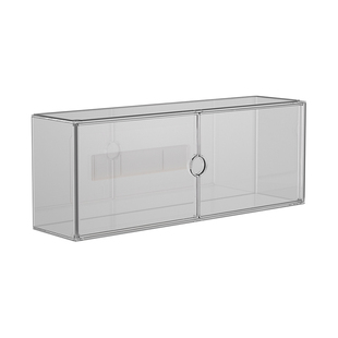 前开门盲盒收纳展示架壁挂泡泡玛特星星人手办盒透明防尘展示柜