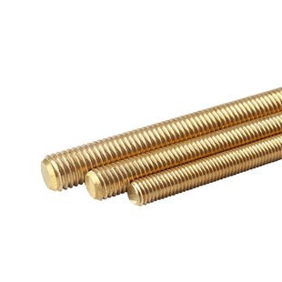 铜牙条丝杆黄铜牙条铜全牙螺柱牙棒螺杆丝杆M3M4M5M6M8M10M12M20