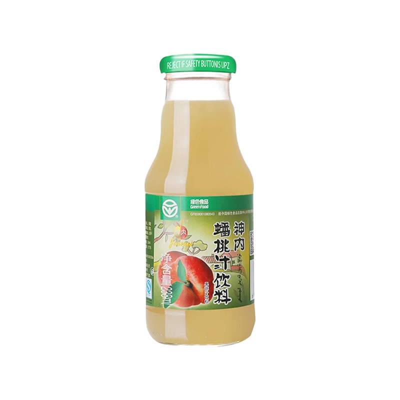 神内果蔬汁蟠桃汁新疆绿色桃汁果蔬汁代餐果汁轻断食238ml*20瓶