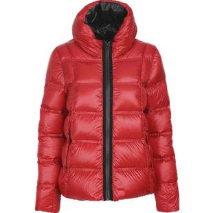 名师路短款羽绒服女韩版新款冬季时尚轻薄白鸭绒宽松保暖外套黑色