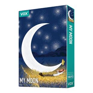 VOX拼图1000片大人解压手工玩具PUZZLE奇迹梵高我的月亮夜光分包