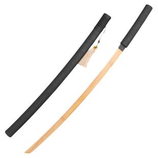居合道唐横刀武士剑道拔刀剑带鞘木刀武术练习COS道具竹木质刀剑