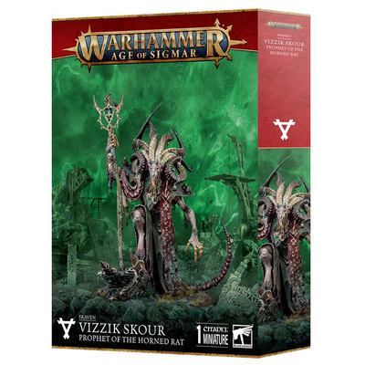 战锤AOS 90-20 VIZZIK SKOUR PROPHET HORNED RAT 大角鼠先知