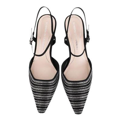 诺贝达女鞋2022夏季水钻包头