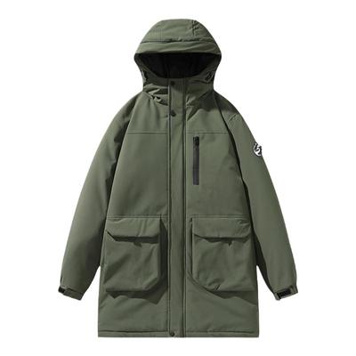 回力石墨烯中长款棉服男冬季外套