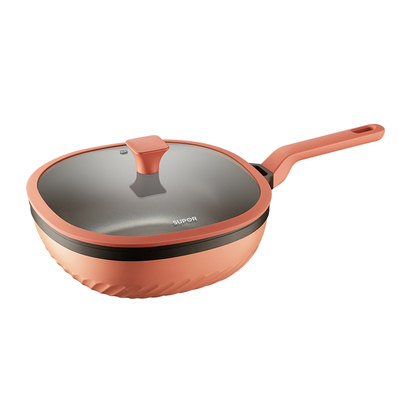 【政府补贴】苏泊尔钛不粘锅炒锅家用炒菜锅电磁炉适用官方旗舰店