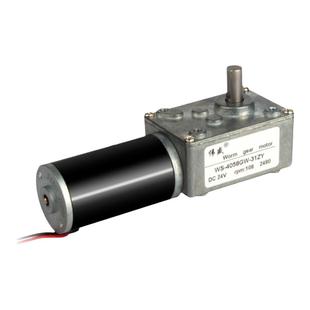 涡轮蜗杆直流减速电机12V24V大扭矩低速调速马达微型正反慢速自锁