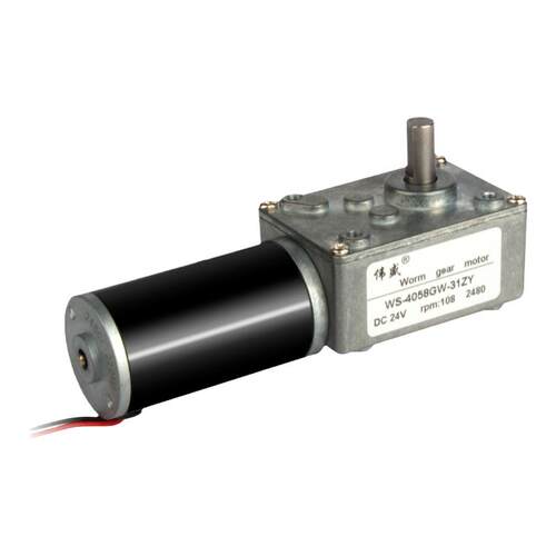 涡轮蜗杆直流减速电机12V24V大扭矩低速调速马达微型正反慢速自锁