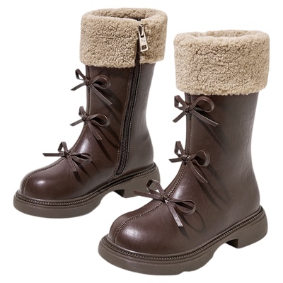 红蜻蜓女童鞋高筒靴公主长靴