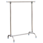 置地单杆晾衣架304不锈钢落地挂衣服架室内阳台小型晒衣架杆定制