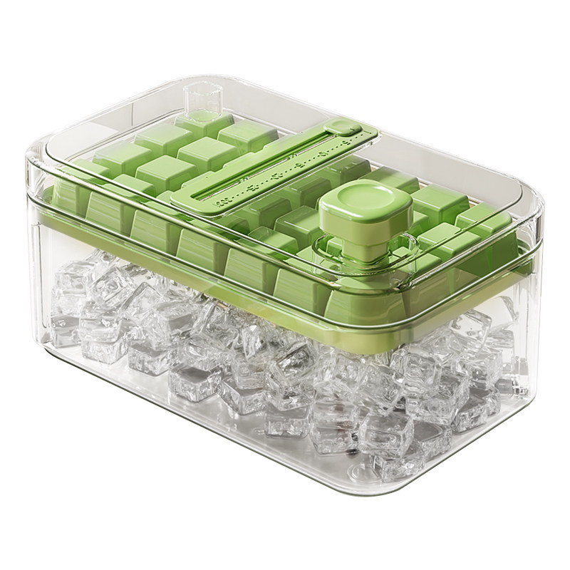 荣事达冰块模具食品级制冰盒冻冰块神器冰箱储存盒家用按压式冰格