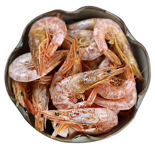 0添加不额外加盐 纯淡干即食海捕野生烤海洋大虾 非养殖虾 125 克