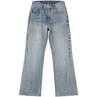 【张凌赫代言】Lee商场同款25秋冬新品427标准喇叭浅蓝色女牛仔裤