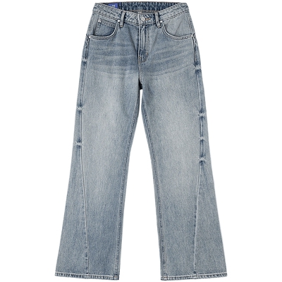 【张凌赫代言】Lee商场同款25秋冬新品427标准喇叭浅蓝色女牛仔裤