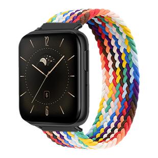 适用oppowatch2表带单圈尼龙oppo watch3/4pro手表编织新款智能运动手表se替换带男女士小众个性非原装官方