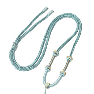 莲花结挂脖绳编织佛公玉牌粗款吊坠挂绳diy黄金男士项链绳子批发