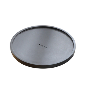 天然乌金石茶盘圆形单盘石材一体整块石板家用客厅茶台干泡茶托盘