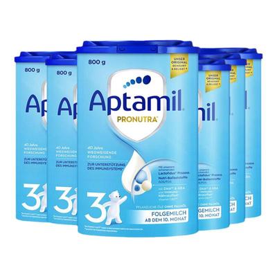 【6罐】德国爱他美3段经典版易乐罐婴幼儿配方奶粉三段蓝罐2+1段