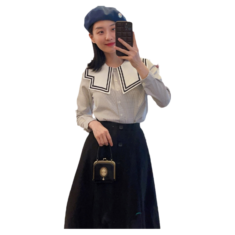 Miss.Patina原创设计长袖水手领