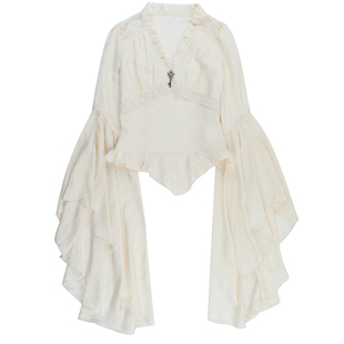 希与studio哥特风中世纪宫廷风衬衫女万圣节亚文化不规则半裙套装