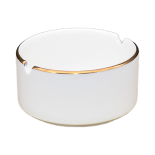 陶瓷创意个性烟灰缸潮流中式家用烟缸客厅办公室骨瓷茶杯定制烟盅