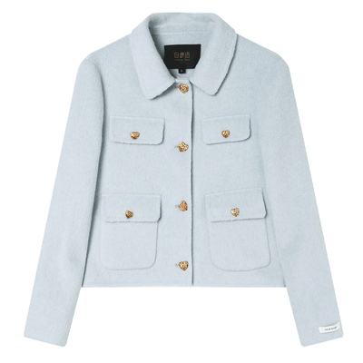 白鹿语千金风双面呢大衣