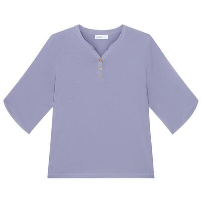 铜牛薄荷酷爽抗菌棉七分袖女衫2026春夏新款休闲凉感上衣T恤VS370