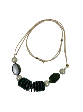 民族风亚克力吊坠长项链