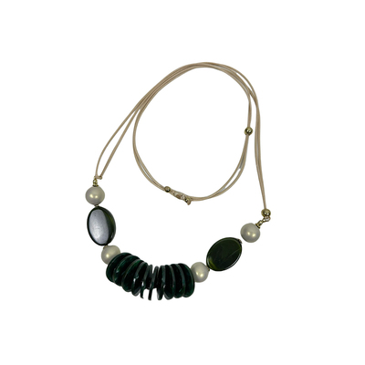 民族风亚克力吊坠长项链