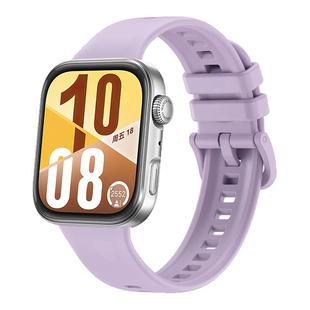 适用华为Watch FIT4表带Watchfit3手表风信紫fit4pro官方同款硅胶腕带fit3悦动白夏天透气男女款高级感替换带