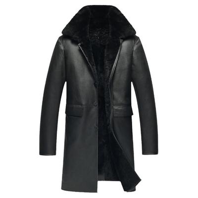 冬季皮衣铄金皮毛一体外套