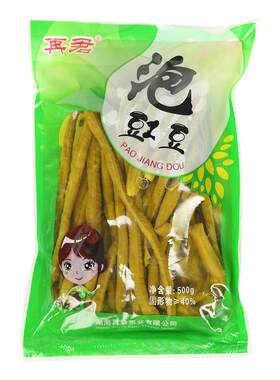 再君湖南酸豆角500克袋装