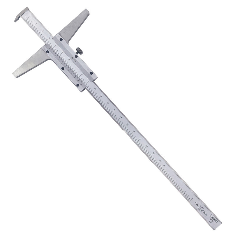 桂林多用深度尺山字牌0.02 0-200/0-300/0-500单钩深度尺